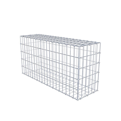 Gabion 100 cm x 50 cm x 30 cm (L x H x D), maskestørrelse 5 x 10 cm, spiralring