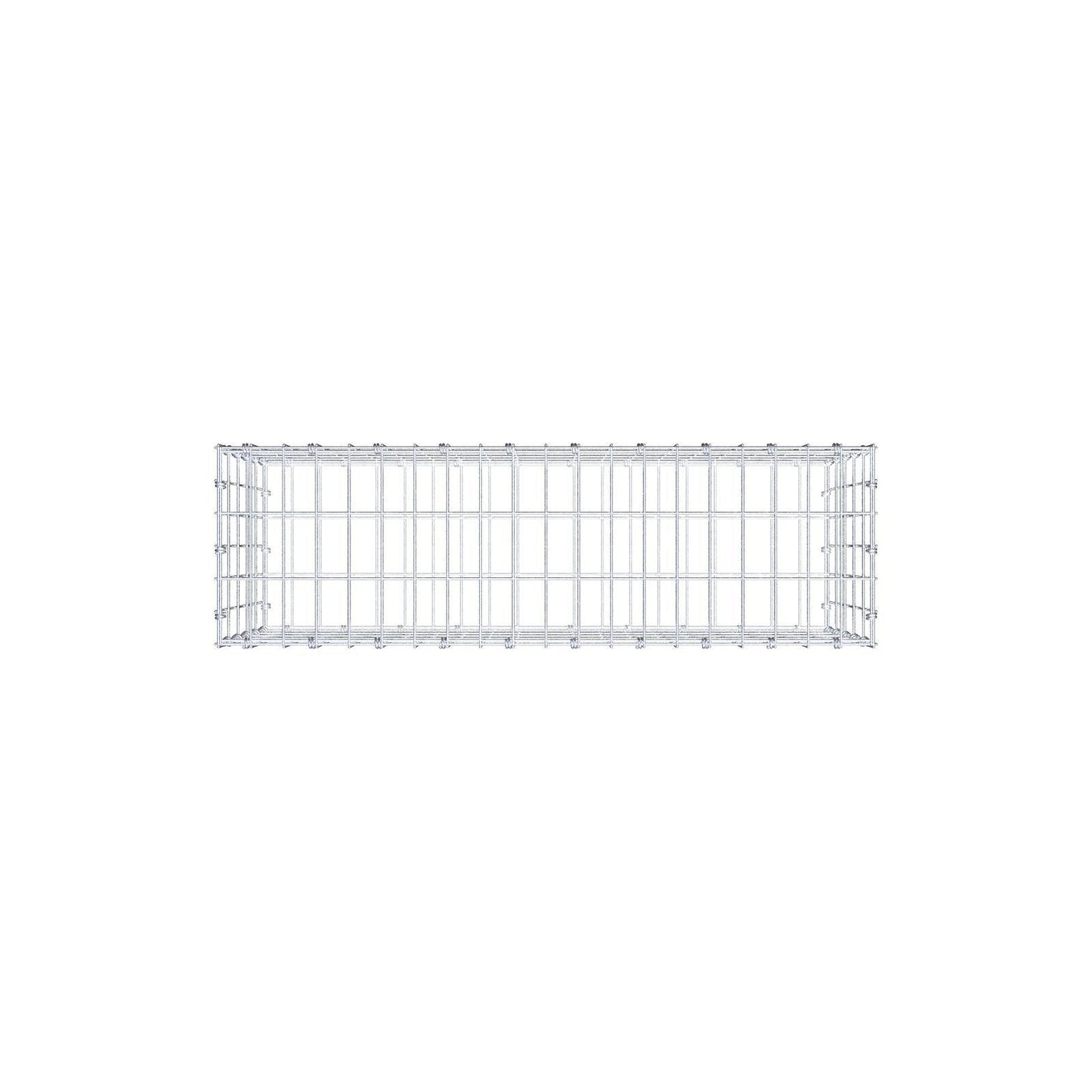 Gabion 100 cm x 50 cm x 30 cm (L x H x D), maskestørrelse 5 x 10 cm, spiralring