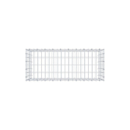 Gabion 100 cm x 50 cm x 40 cm (L x H x D), maskestørrelse 5 x 10 cm, spiralring
