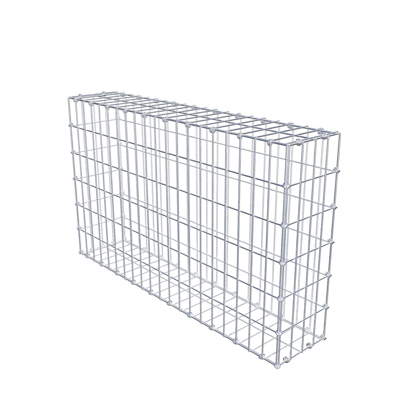 Gabion 100 cm x 60 cm x 20 cm (L x H x D), mesh size 5 x 10 cm, spiral ring