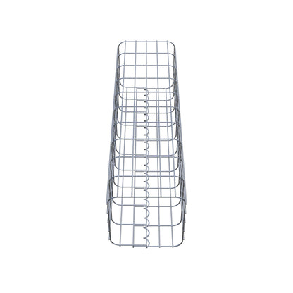 Coluna de gabião 27 x 27 cm, MW 5 x 10 cm quadrado