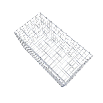 Gabion 100 cm x 60 cm x 50 cm (L x H x D), maskestørrelse 5 x 10 cm, spiralring