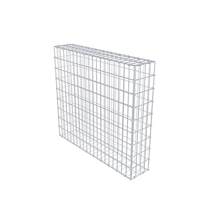 Gabion 100 cm x 90 cm x 20 cm (L x H x D), maskestørrelse 5 x 10 cm, spiralring