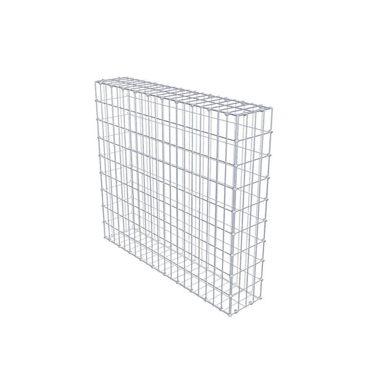 Gabion 100 cm x 90 cm x 20 cm (L x H x D), maskestørrelse 5 x 10 cm, spiralring