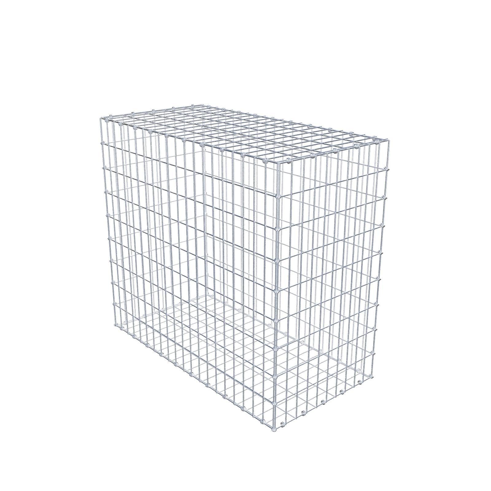 Gabbione 100 cm x 90 cm x 50 cm (L x H x P), maglia 5 x 10 cm, anello a spirale