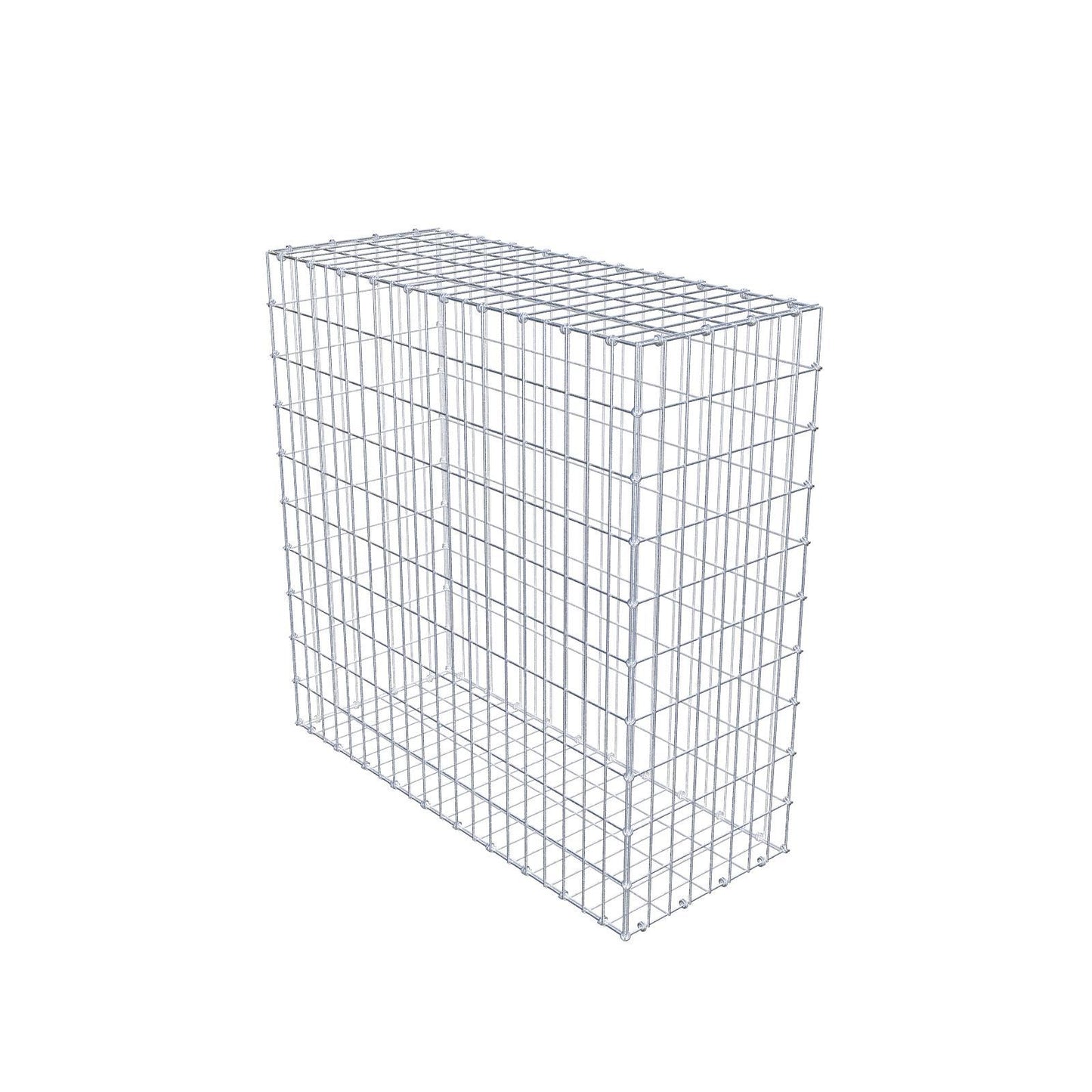 Gabion 100 cm x 100 cm x 40 cm (L x H x P), mailles 5 x 10 cm, anneau en spirale