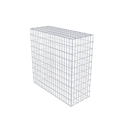Gabion 100 cm x 100 cm x 40 cm (L x H x P), mailles 5 x 10 cm, anneau en spirale