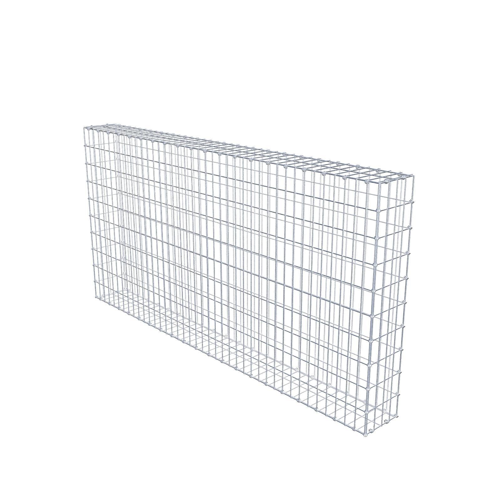 Gabion 200 cm x 100 cm x 20 cm (L x H x D), mesh size 5 x 10 cm, spiral ring