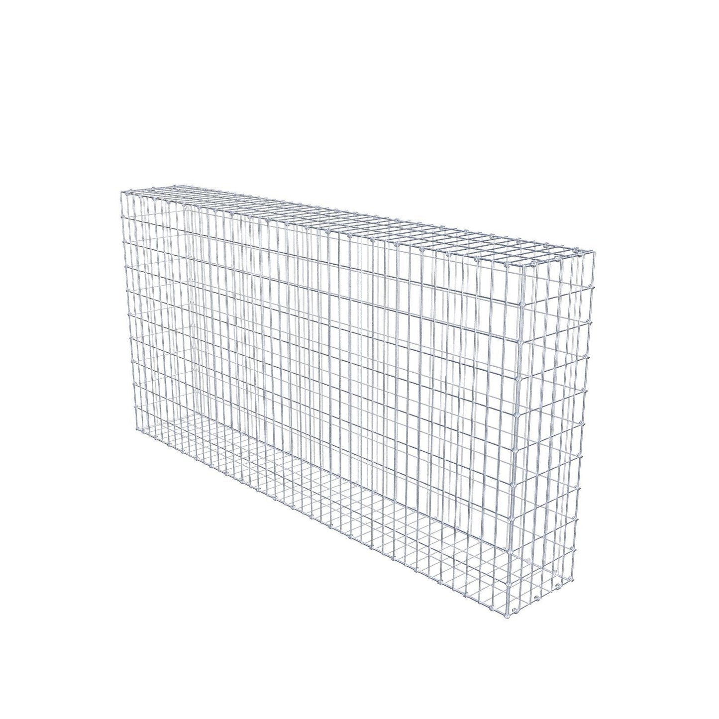Gabion 200 cm x 100 cm x 30 cm (L x H x D), maskestørrelse 5 x 10 cm, spiralring