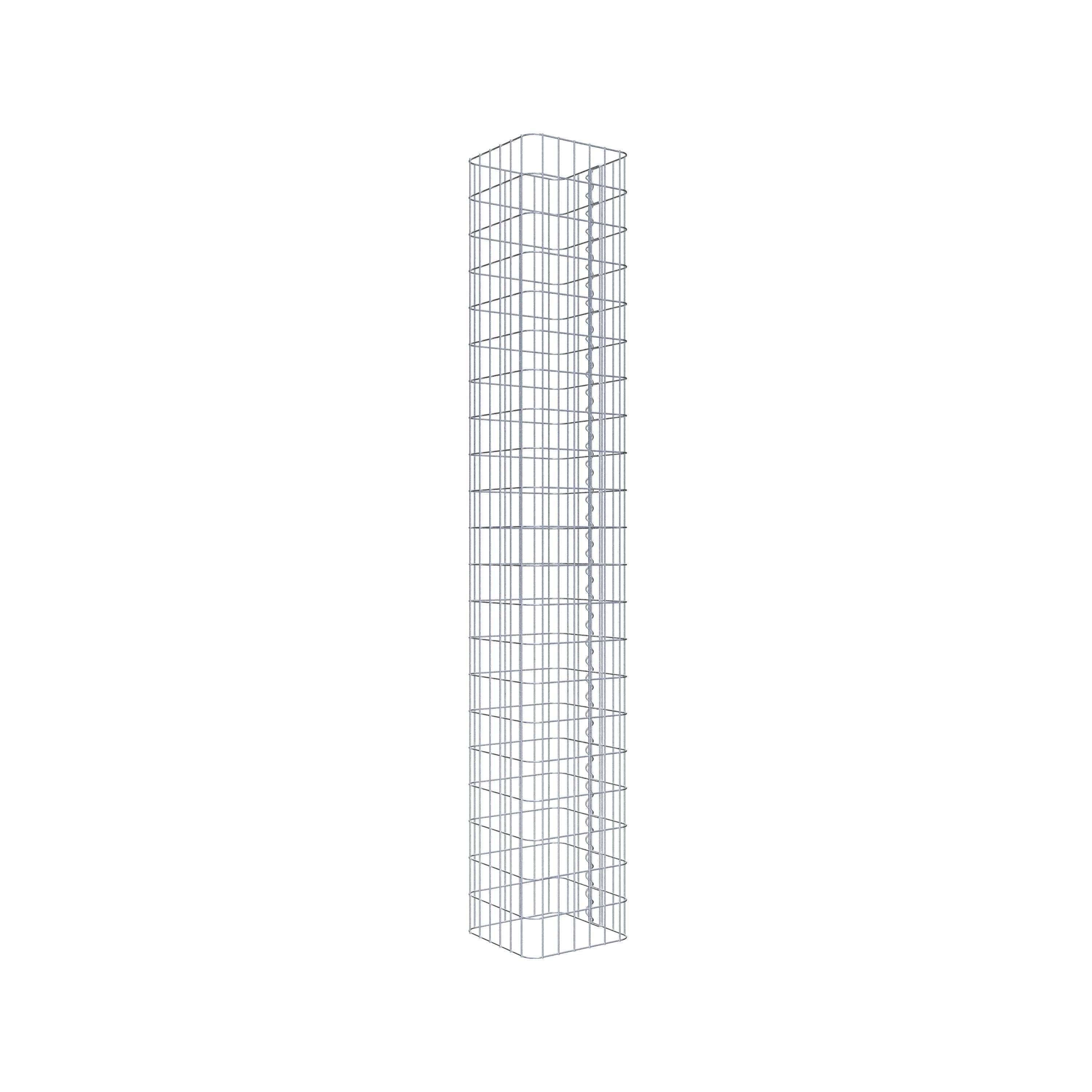 Gabion column 32 x 32 cm, MW 5 x 10 cm square