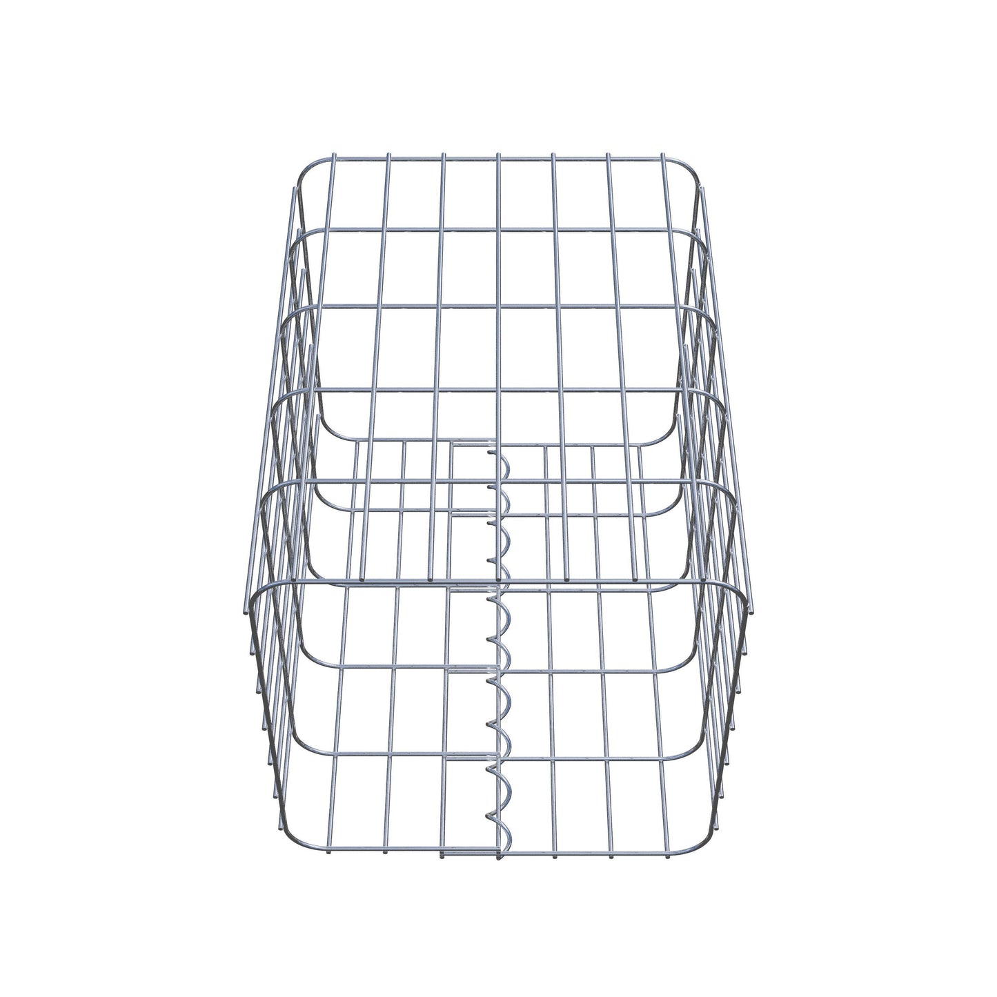 Coluna de gabião 37 x 37 cm, MW 5 x 10 cm quadrado
