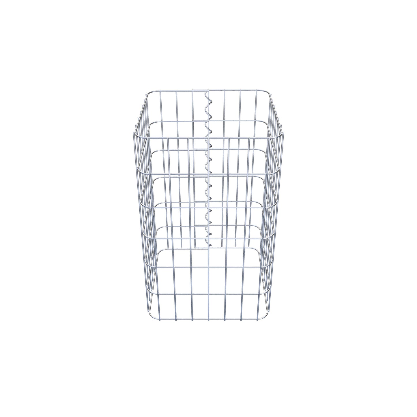Coluna de gabião 37 x 37 cm, MW 5 x 10 cm quadrado
