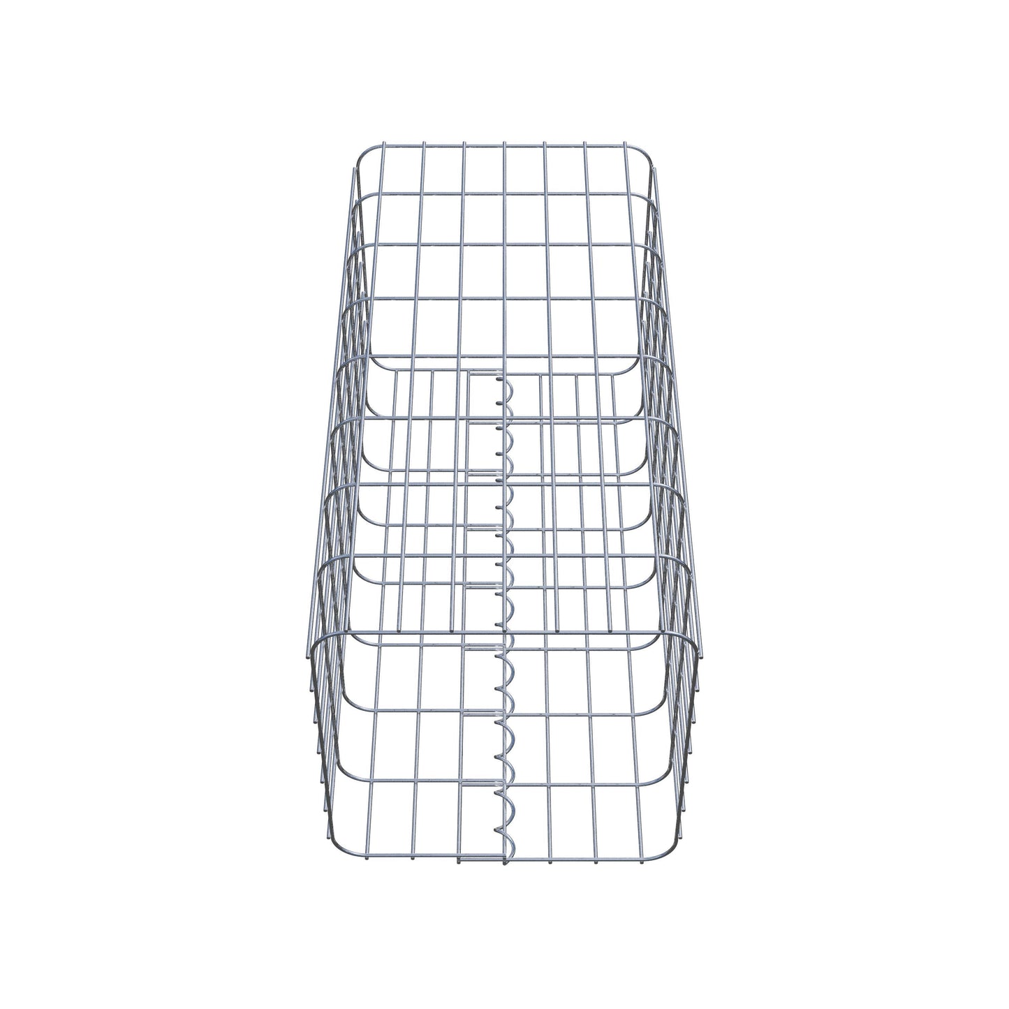 Coluna de gabião 37 x 37 cm, MW 5 x 10 cm quadrado