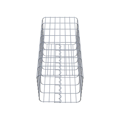 Coluna de gabião 37 x 37 cm, MW 5 x 10 cm quadrado