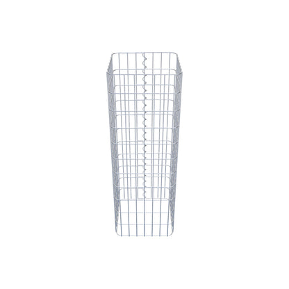 Coluna de gabião 37 x 37 cm, MW 5 x 10 cm quadrado