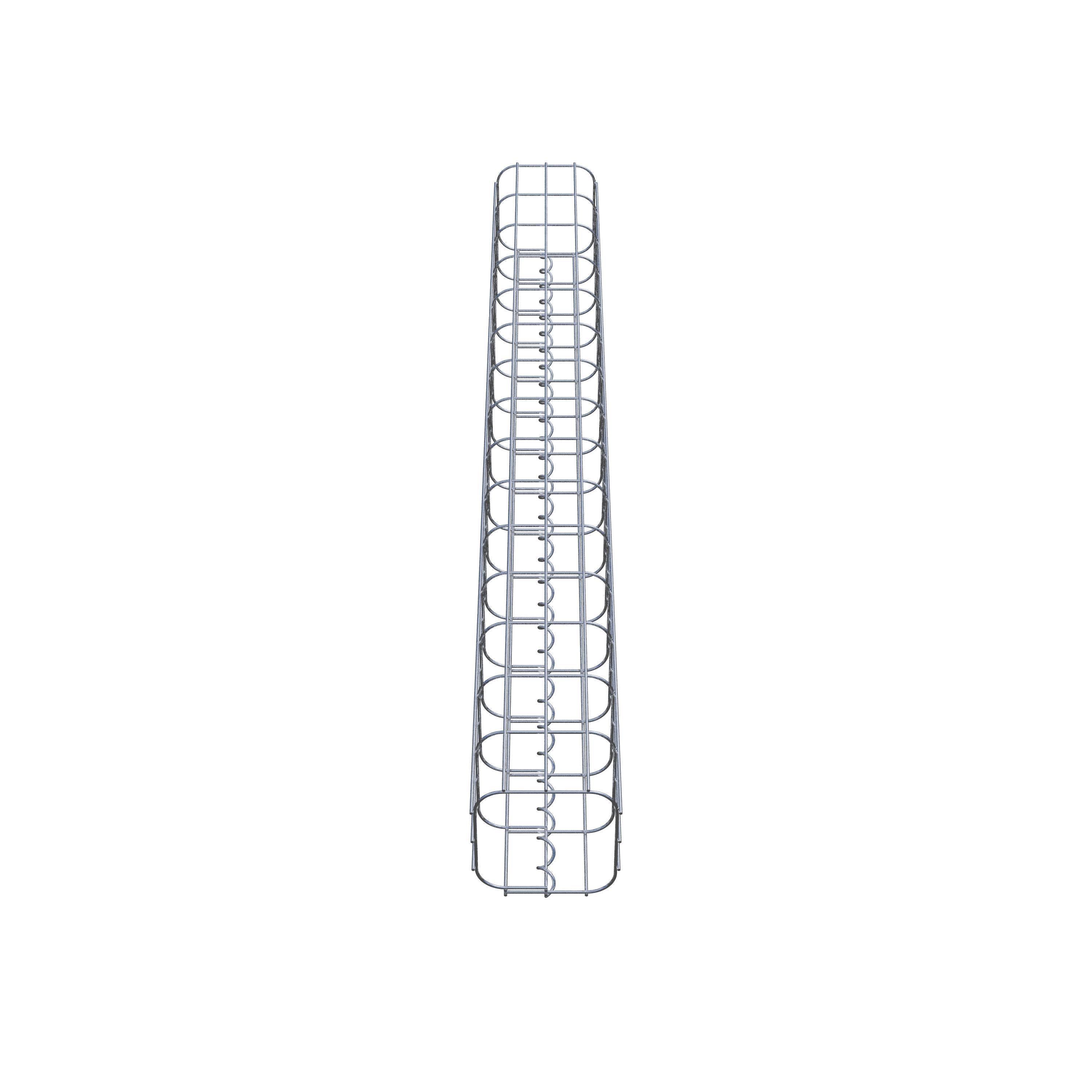 Gabion column 17 x 17 cm, MW 5 x 10 cm square