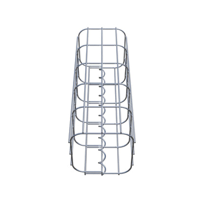 Coluna de gabião 17 x 17 cm, MW 5 x 10 cm quadrado