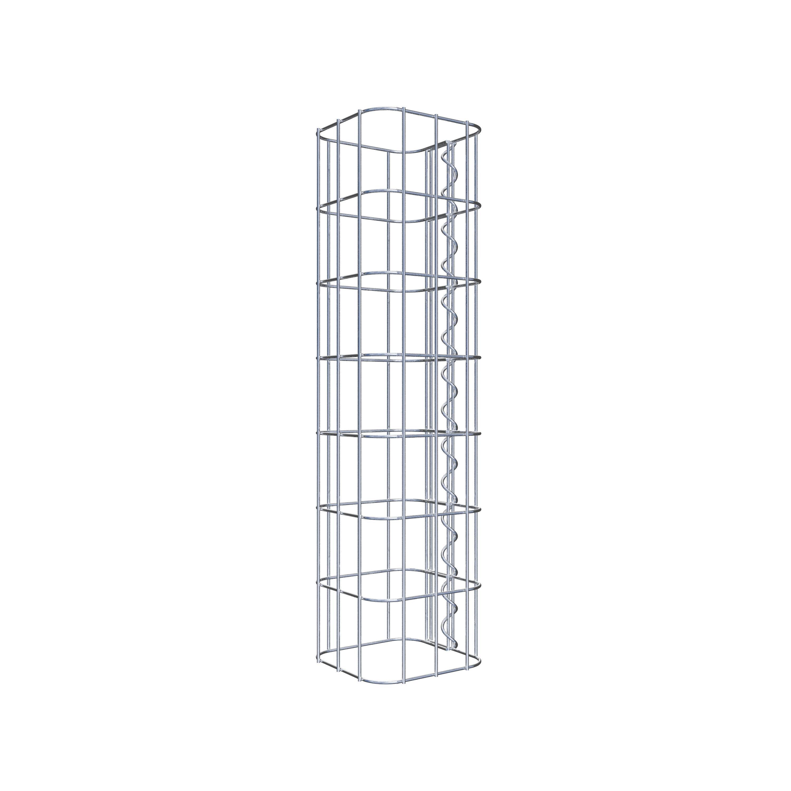 Gabion column 17 x 17 cm, MW 5 x 10 cm square