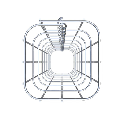 Coluna de gabião 17 x 17 cm, MW 5 x 10 cm quadrado