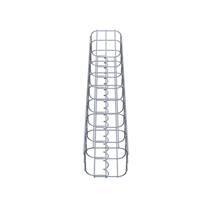 Coluna de gabião 17 x 17 cm, MW 5 x 10 cm quadrado