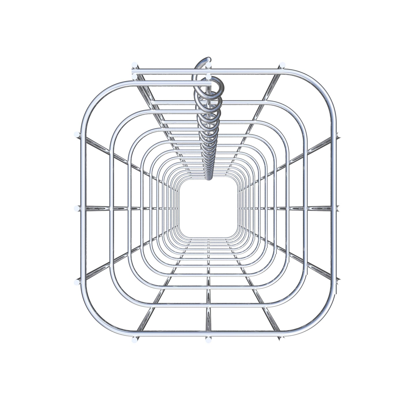 Coluna de gabião 17 x 17 cm, MW 5 x 10 cm quadrado