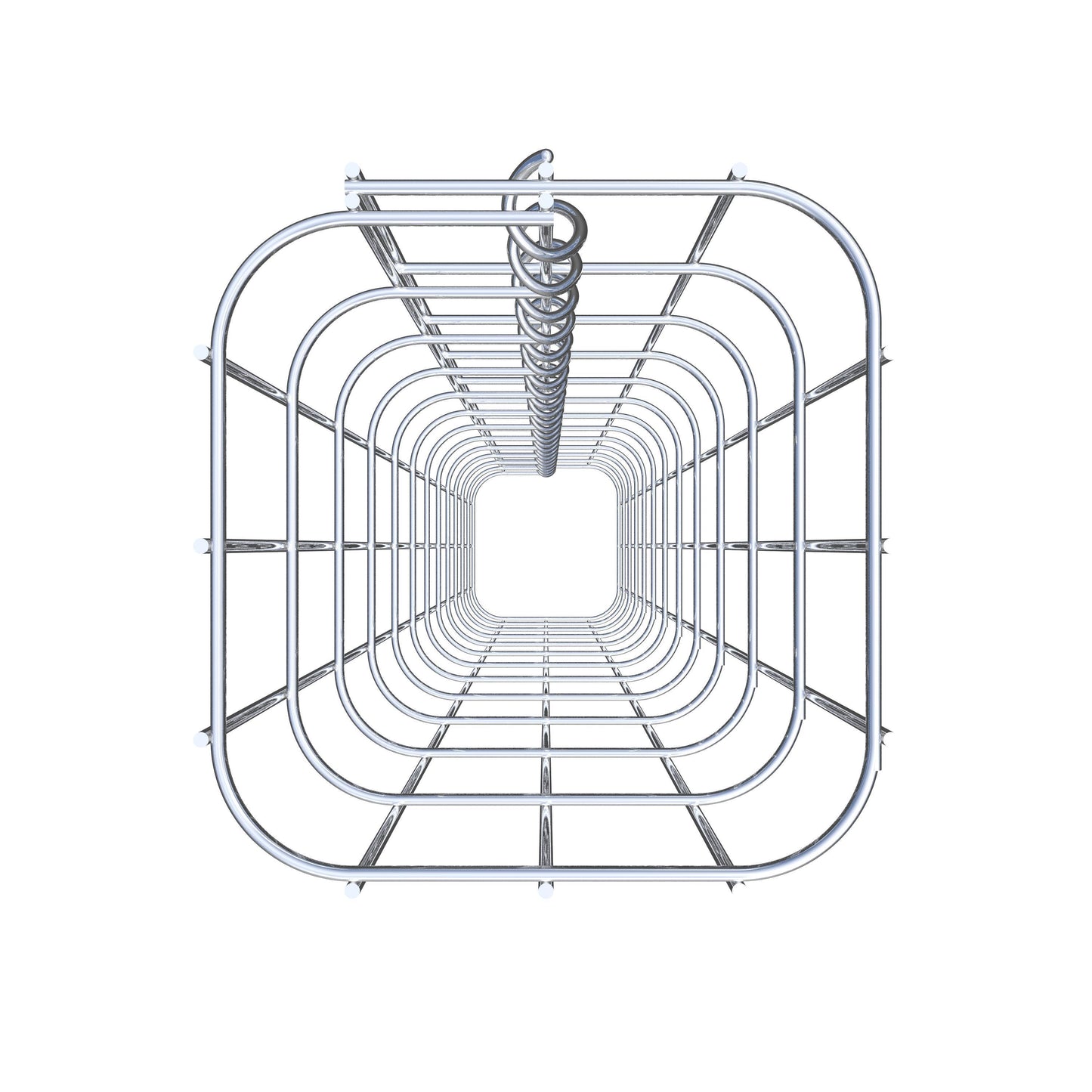 Coluna de gabião 17 x 17 cm, MW 5 x 10 cm quadrado