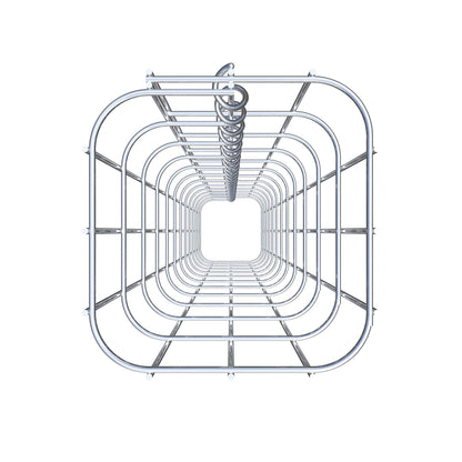 Coluna de gabião 17 x 17 cm, MW 5 x 10 cm quadrado