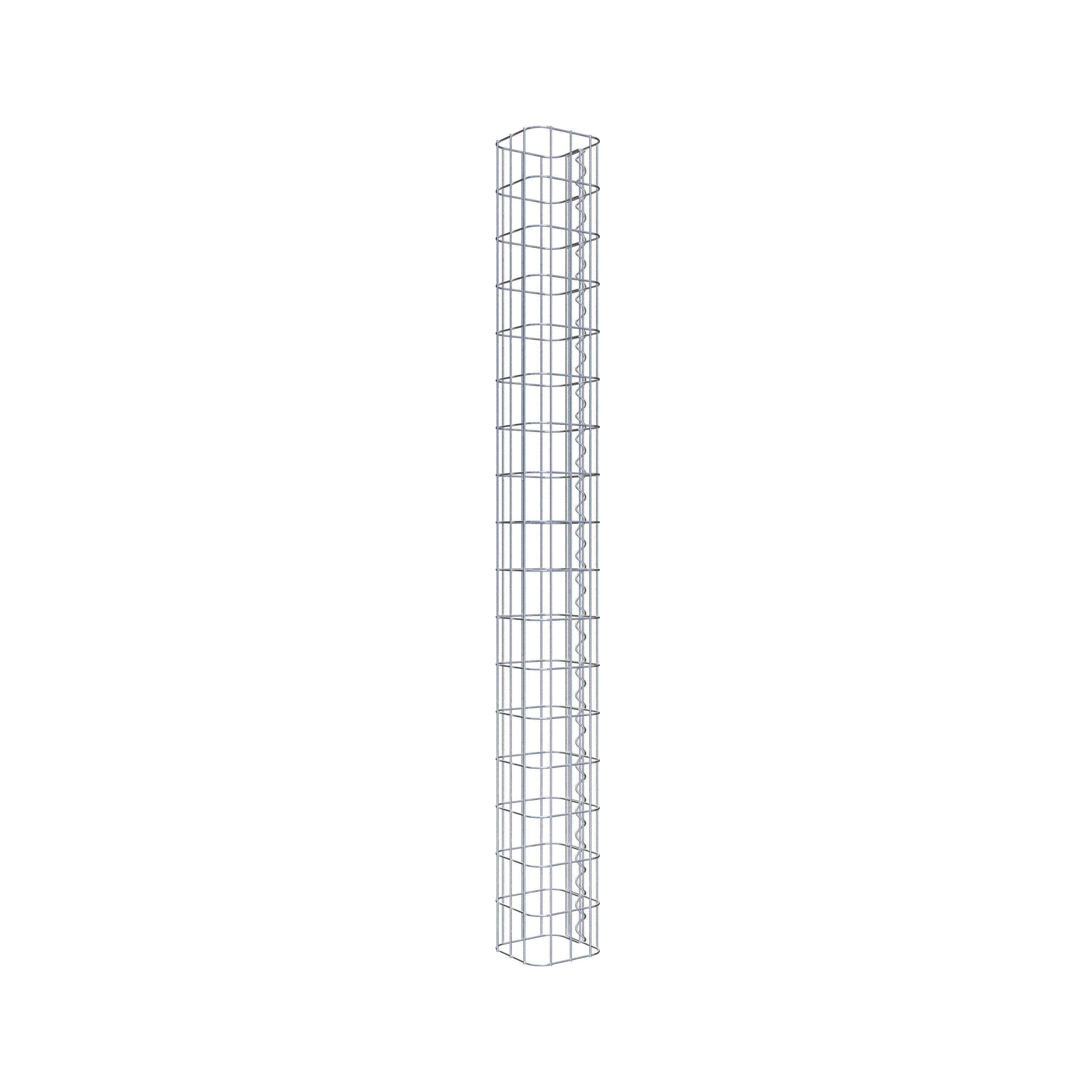 Gabion column 17 x 17 cm, MW 5 x 10 cm square