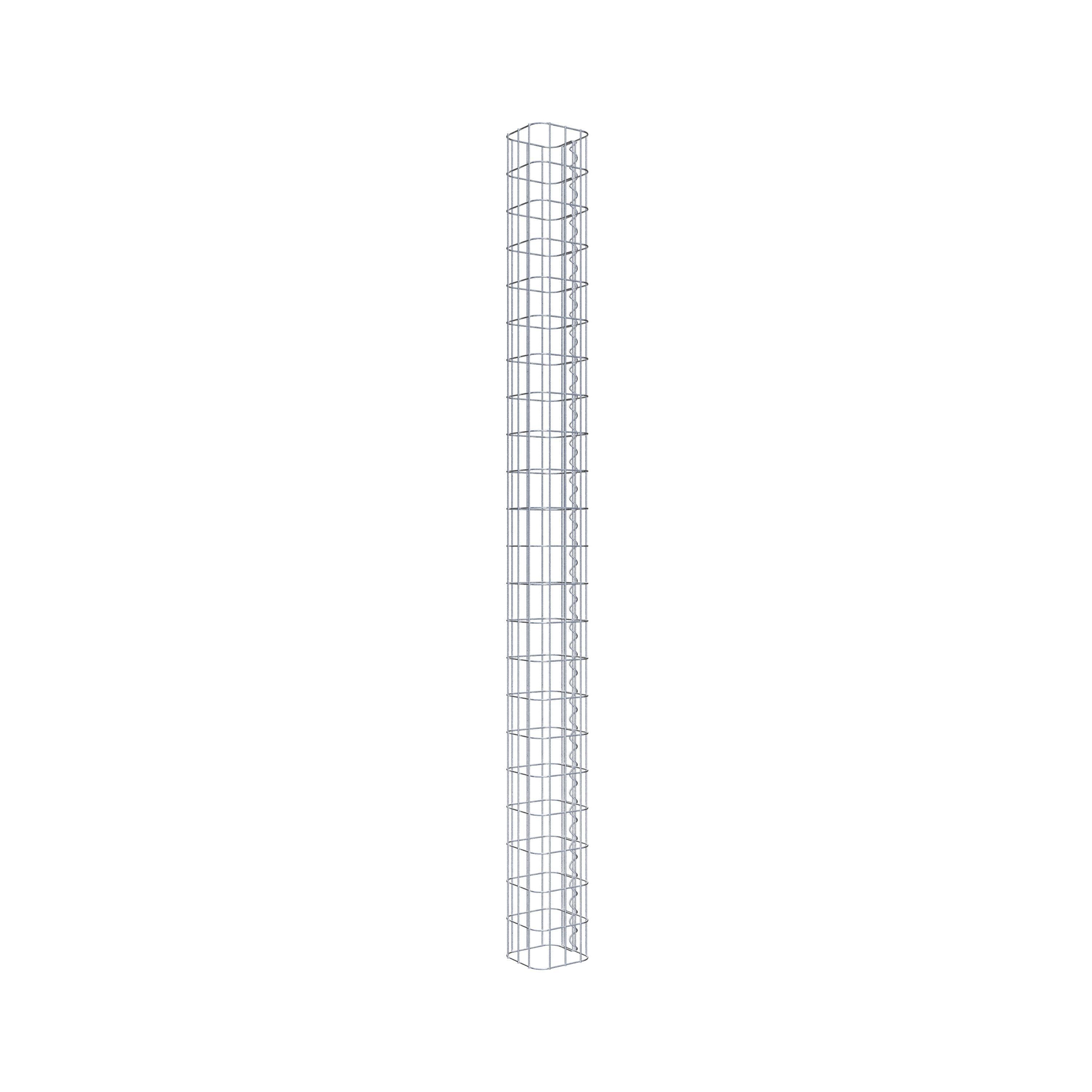 Gabion column 17 x 17 cm, MW 5 x 10 cm square