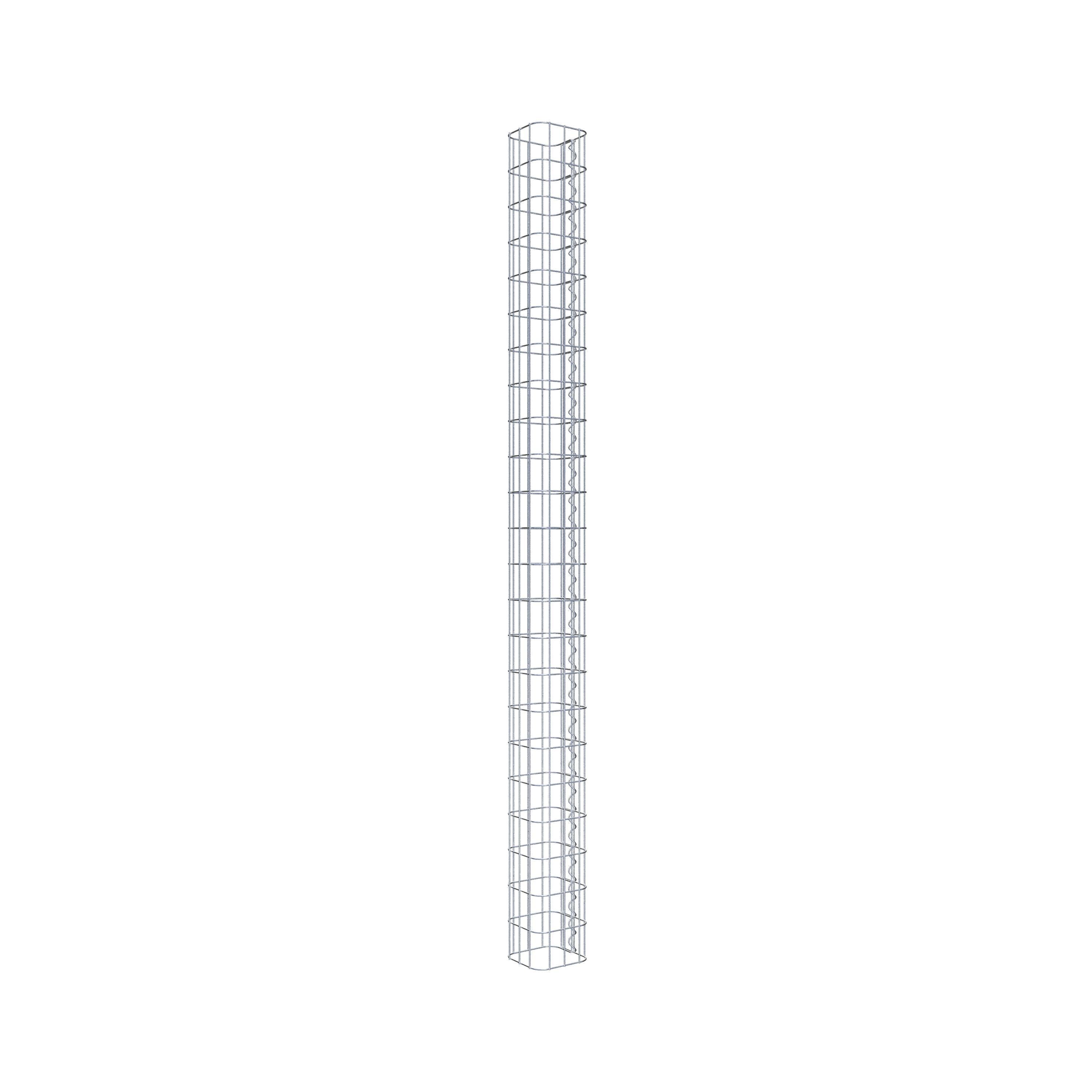 Gabion column 17 x 17 cm, MW 5 x 10 cm square