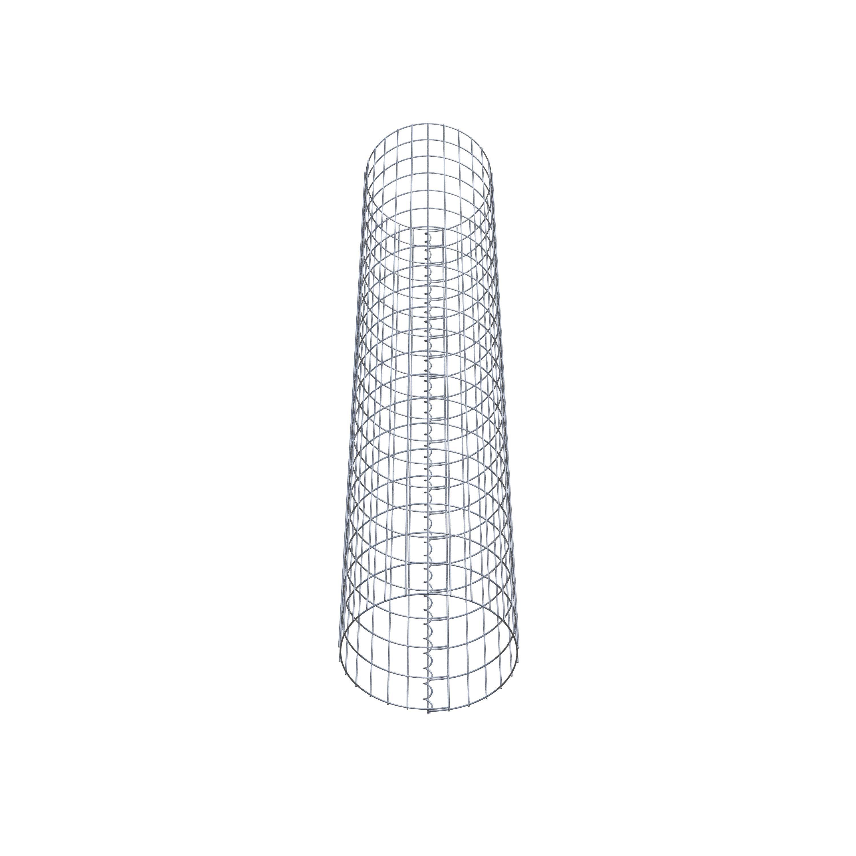 Coluna de gabião com diâmetro de 42 cm, MW 5 x 10 cm redondo