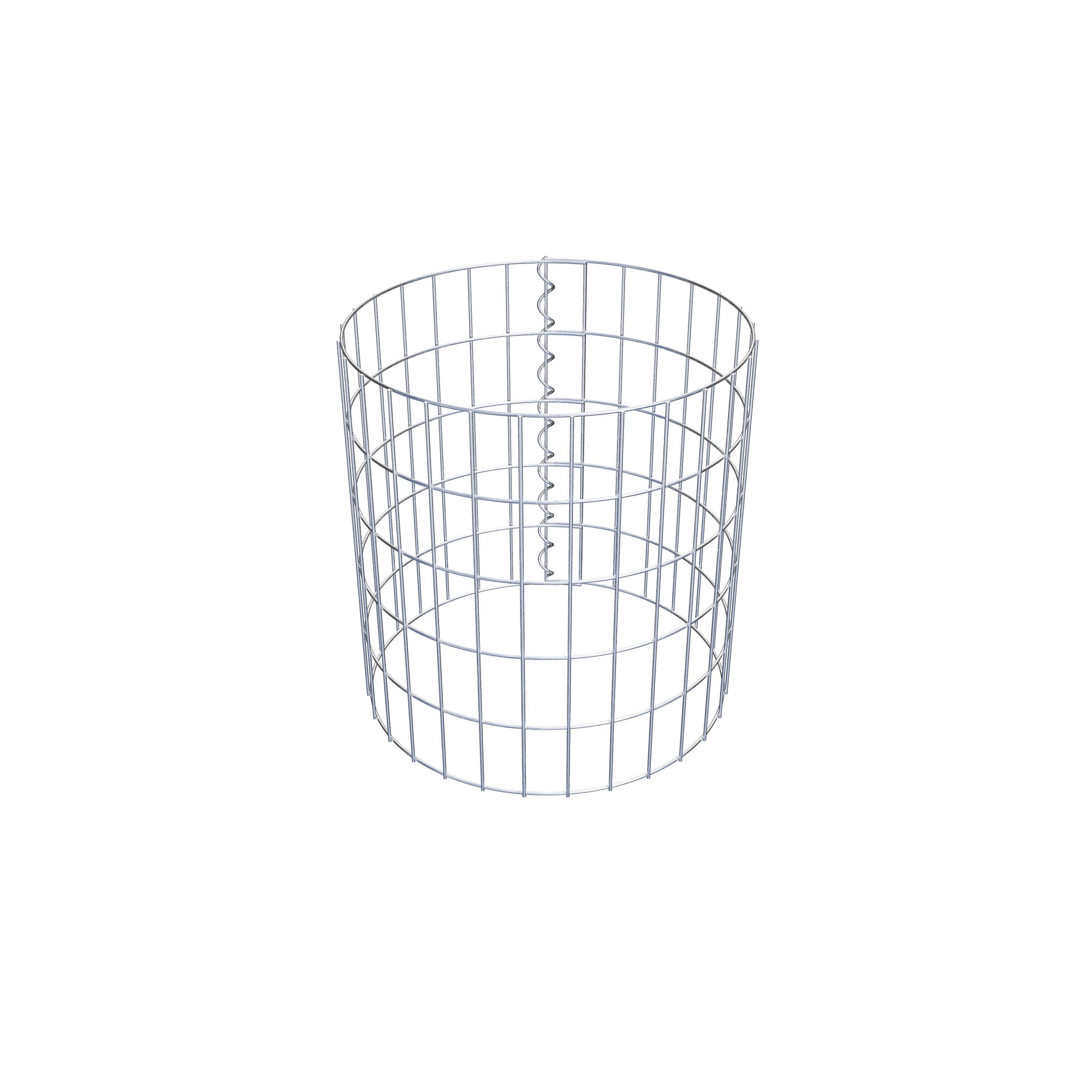 Schanskorf kolom diameter 47 cm, MW 5 x 10 cm rond