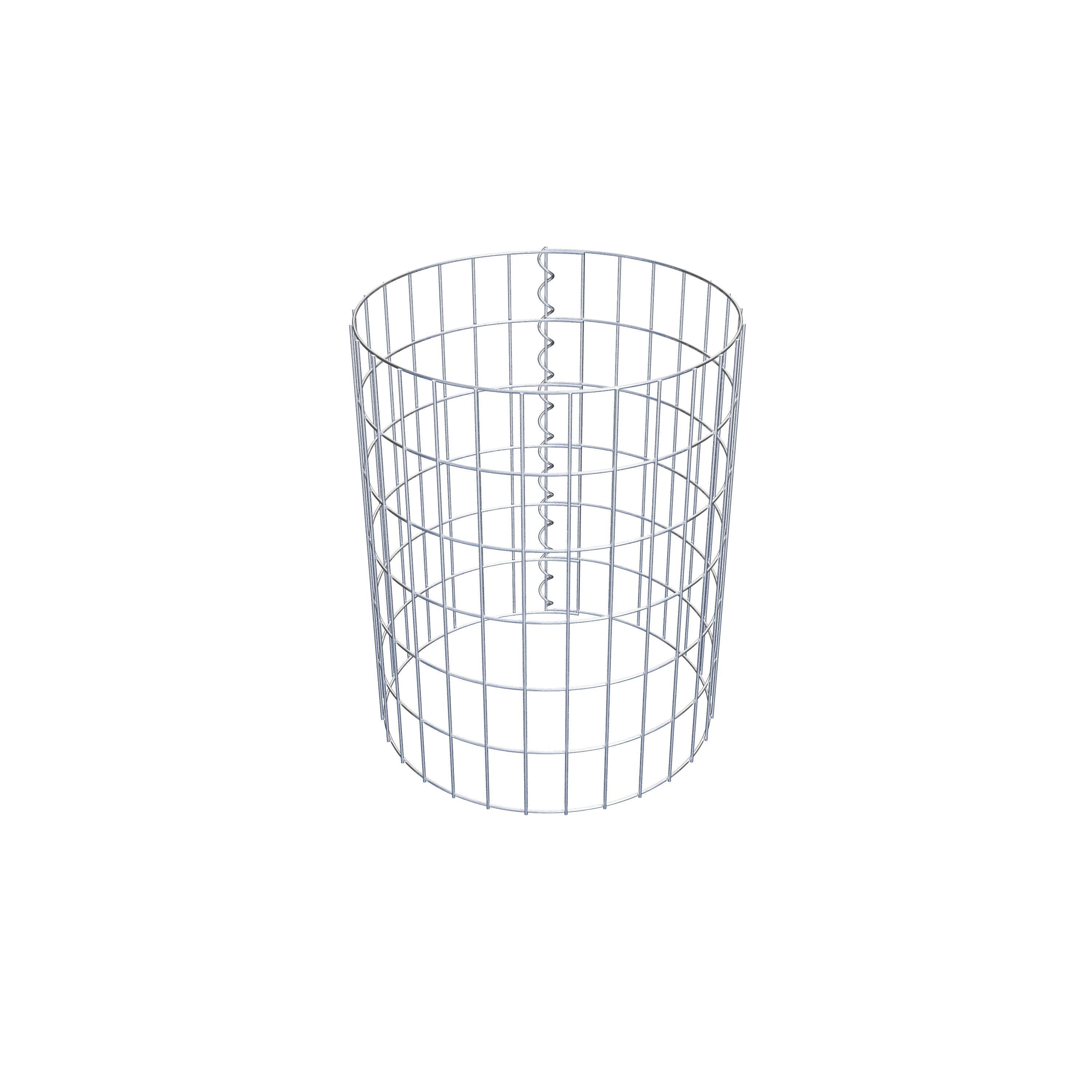 Schanskorf kolom diameter 47 cm, MW 5 x 10 cm rond