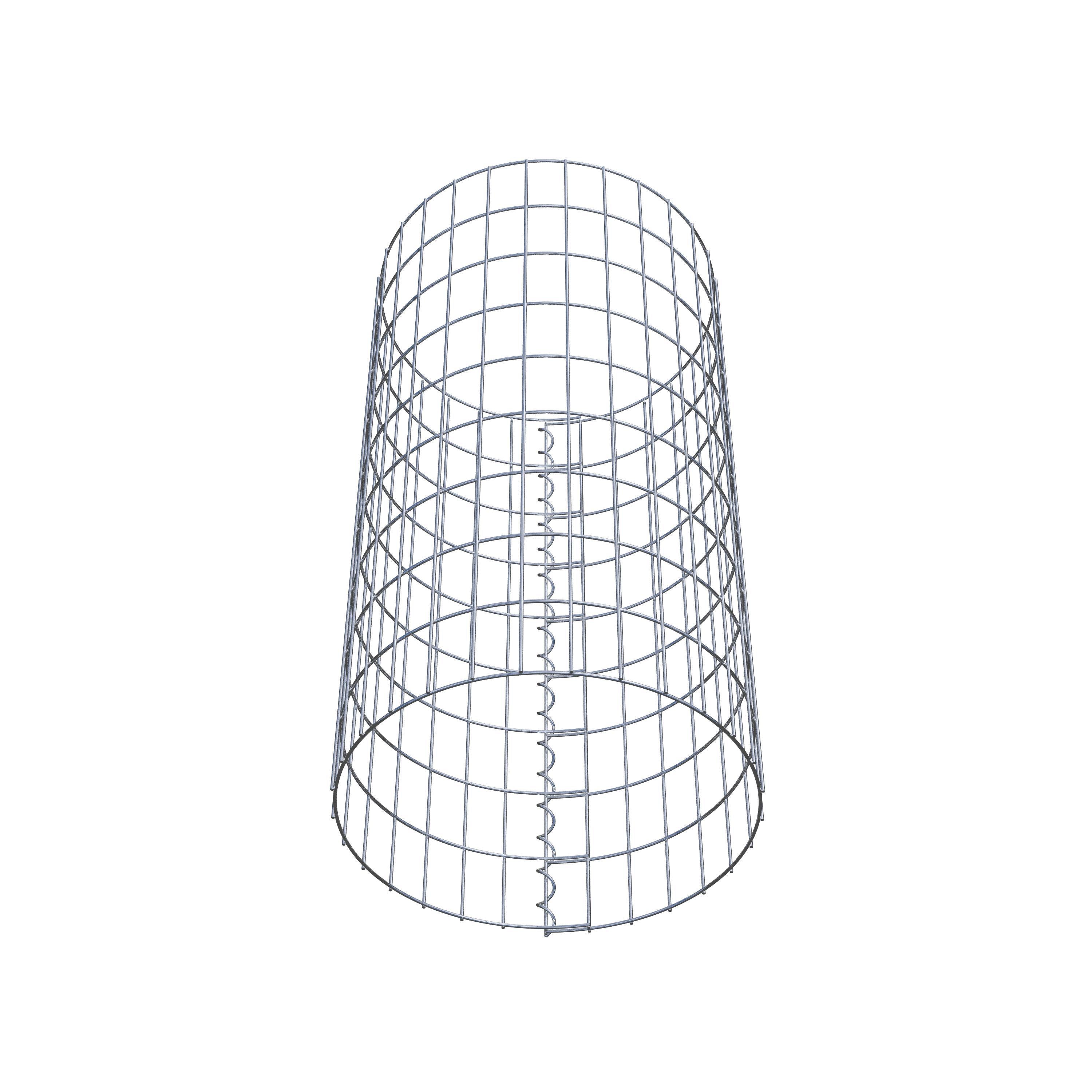 Schanskorf kolom diameter 47 cm, MW 5 x 10 cm rond