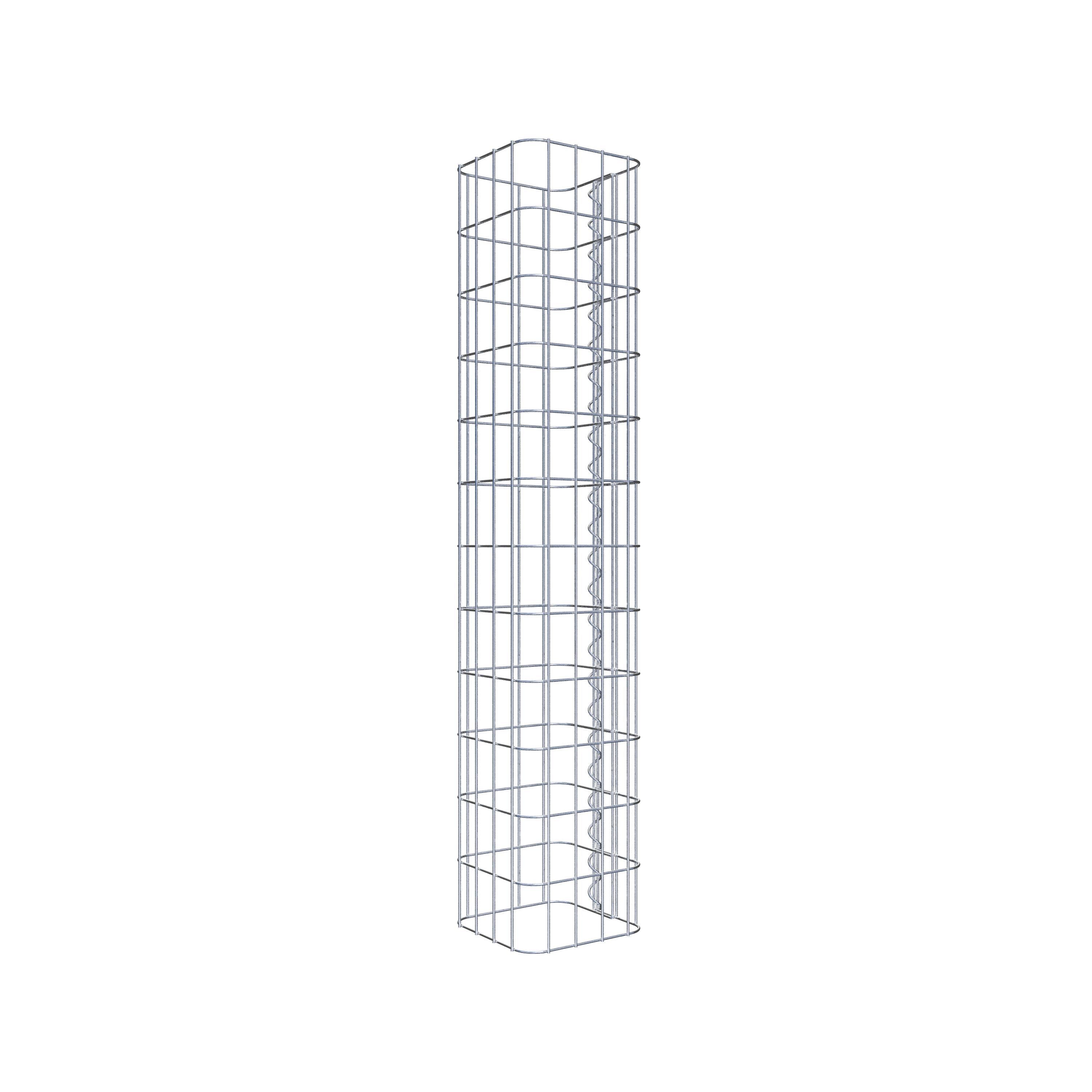 Colonne de gabion 22 x 22 cm, MW 5 x 10 cm carré