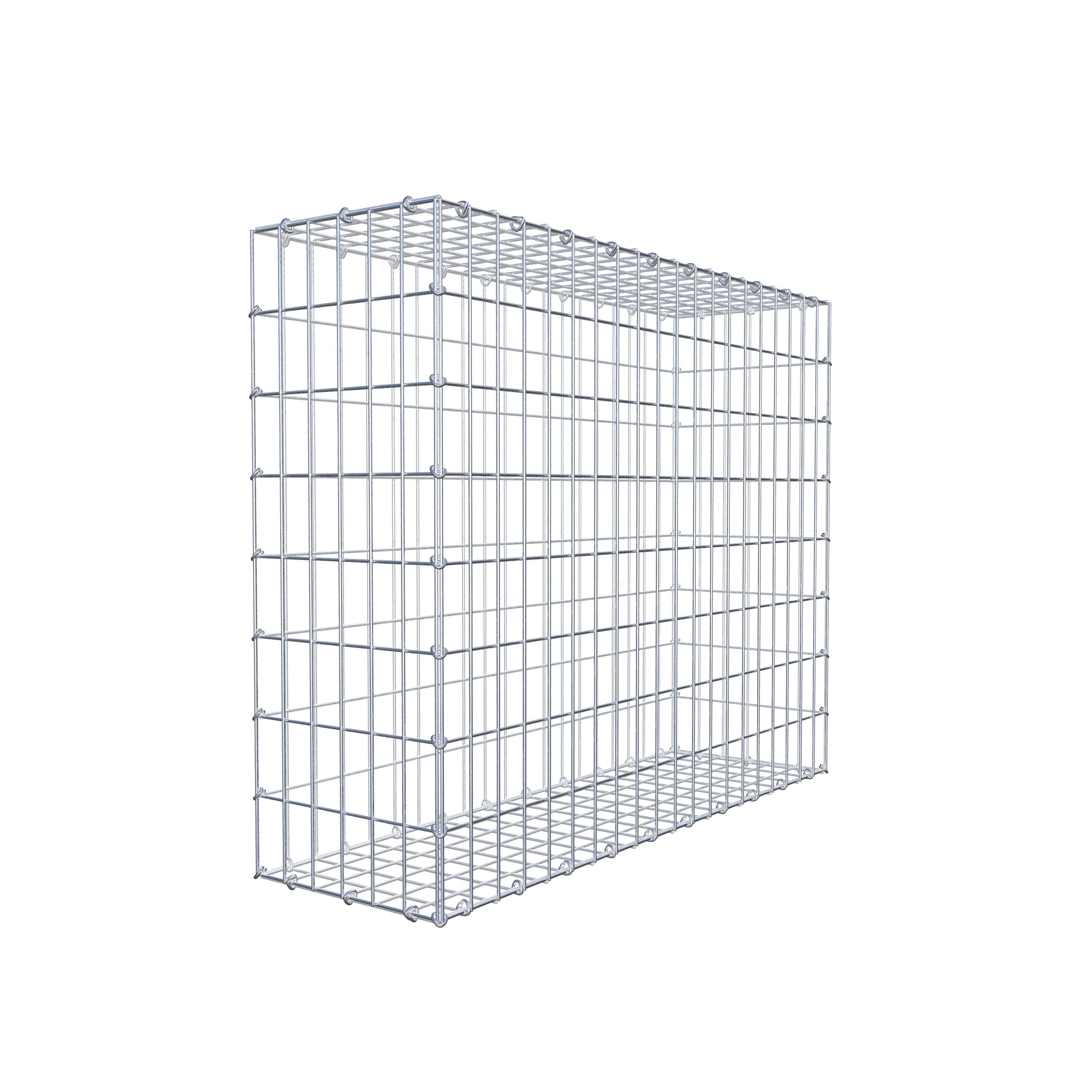 Gabion 100 cm x 80 cm x 30 cm (L x H x D), maskstorlek 5 cm x 10 cm, C-ring