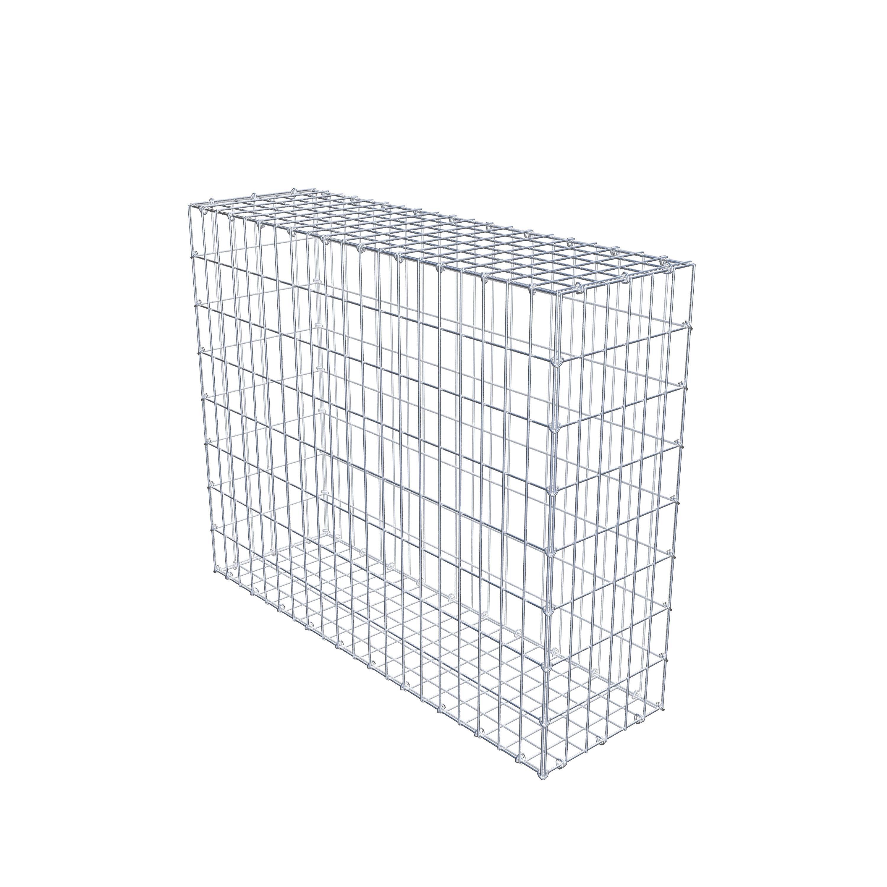 Gabion 100 cm x 80 cm x 30 cm (L x H x D), maskstorlek 5 cm x 10 cm, C-ring