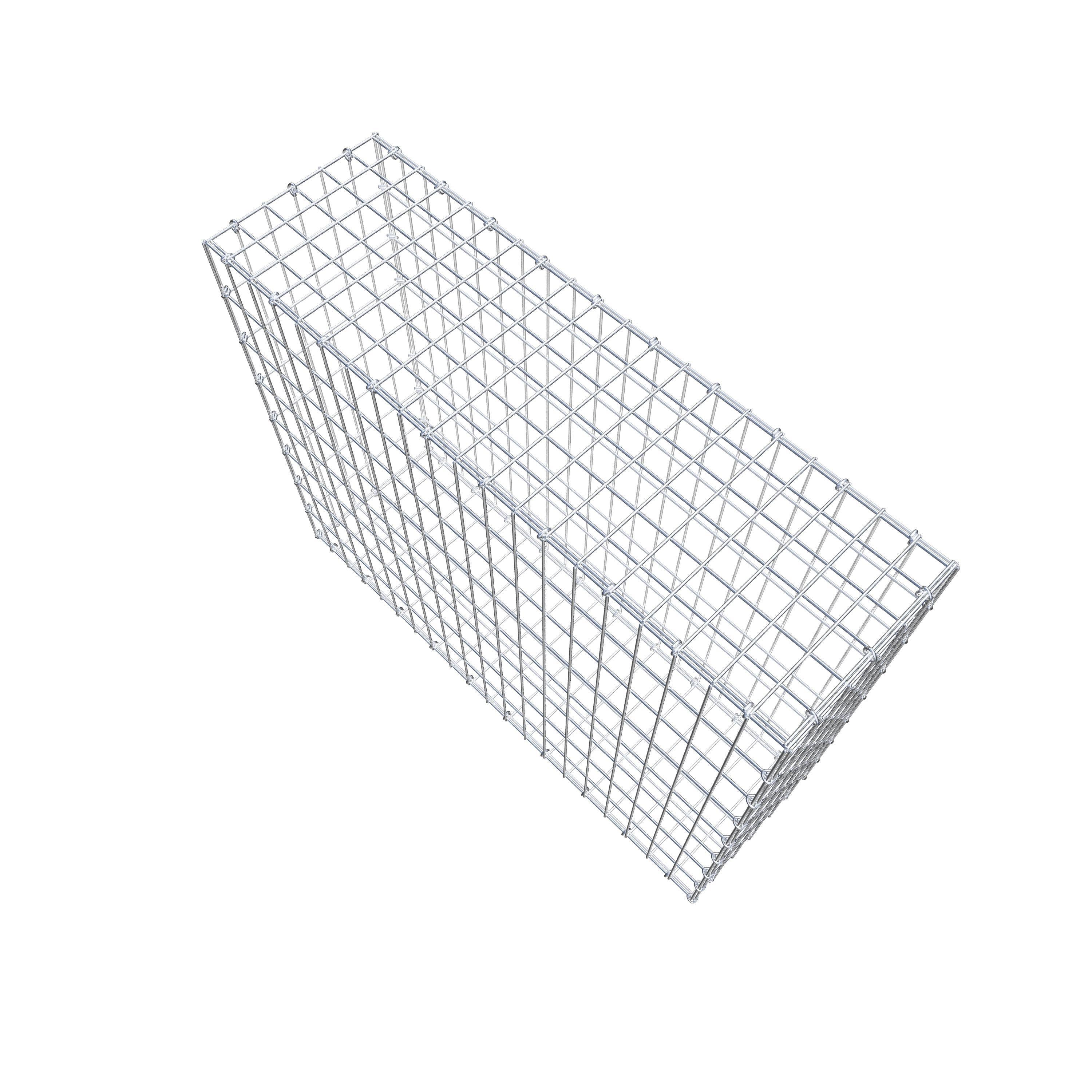 Gabion 100 cm x 80 cm x 30 cm (L x H x D), maskstorlek 5 cm x 10 cm, C-ring