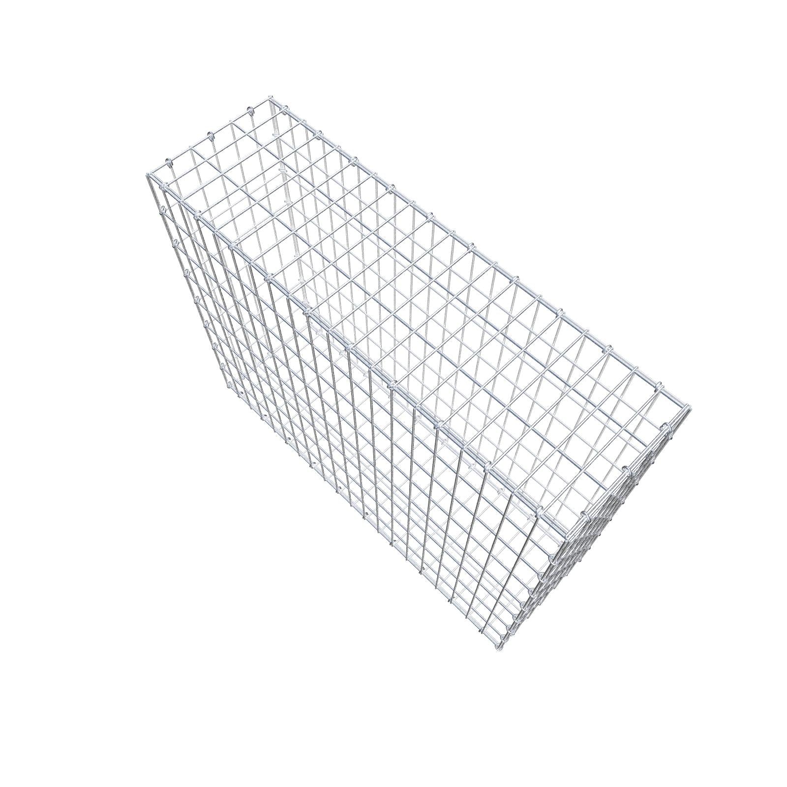 Gabion 100 cm x 80 cm x 30 cm (L x H x D), maskstorlek 5 cm x 10 cm, C-ring