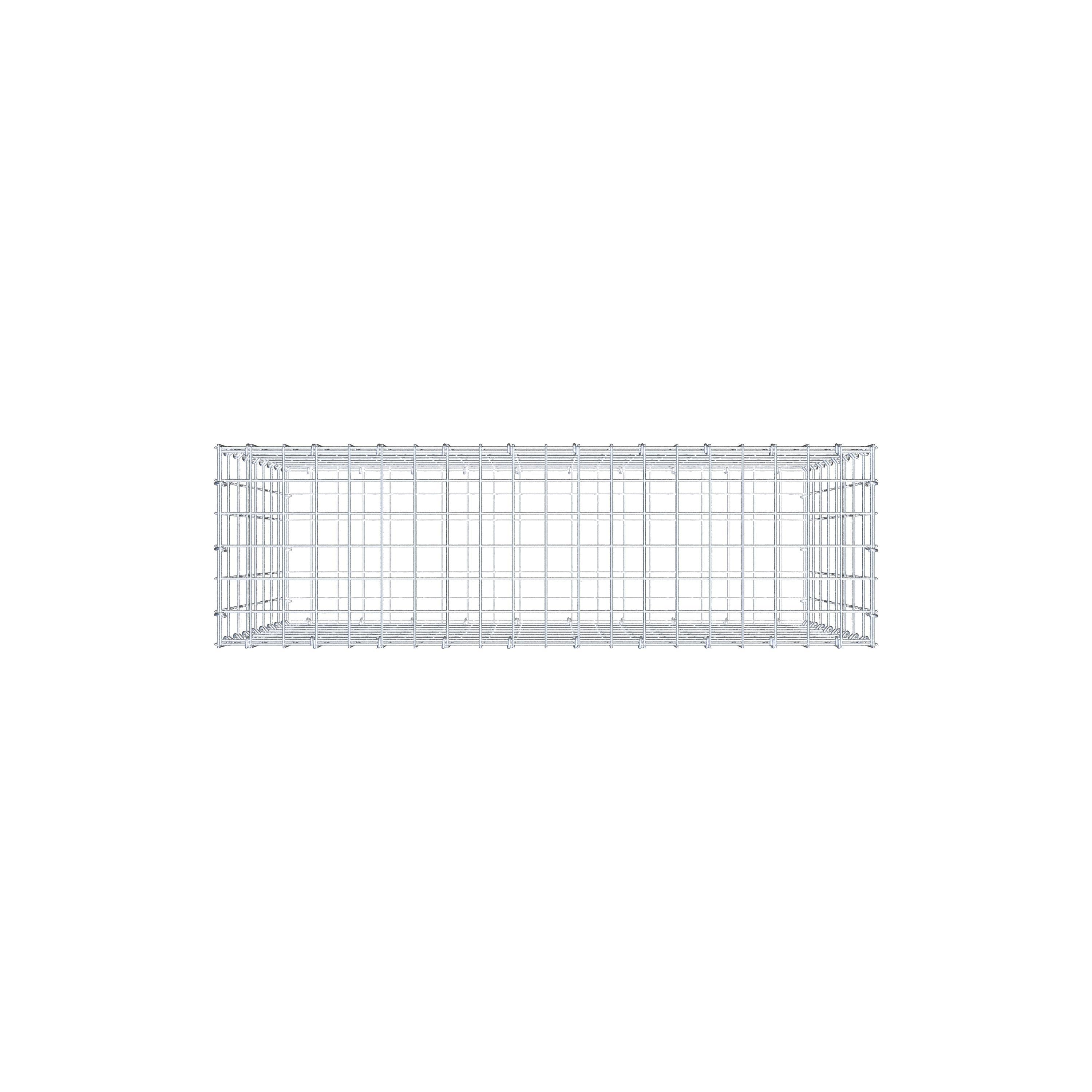 Gabion 100 cm x 80 cm x 30 cm (L x H x D), maskstorlek 5 cm x 10 cm, C-ring