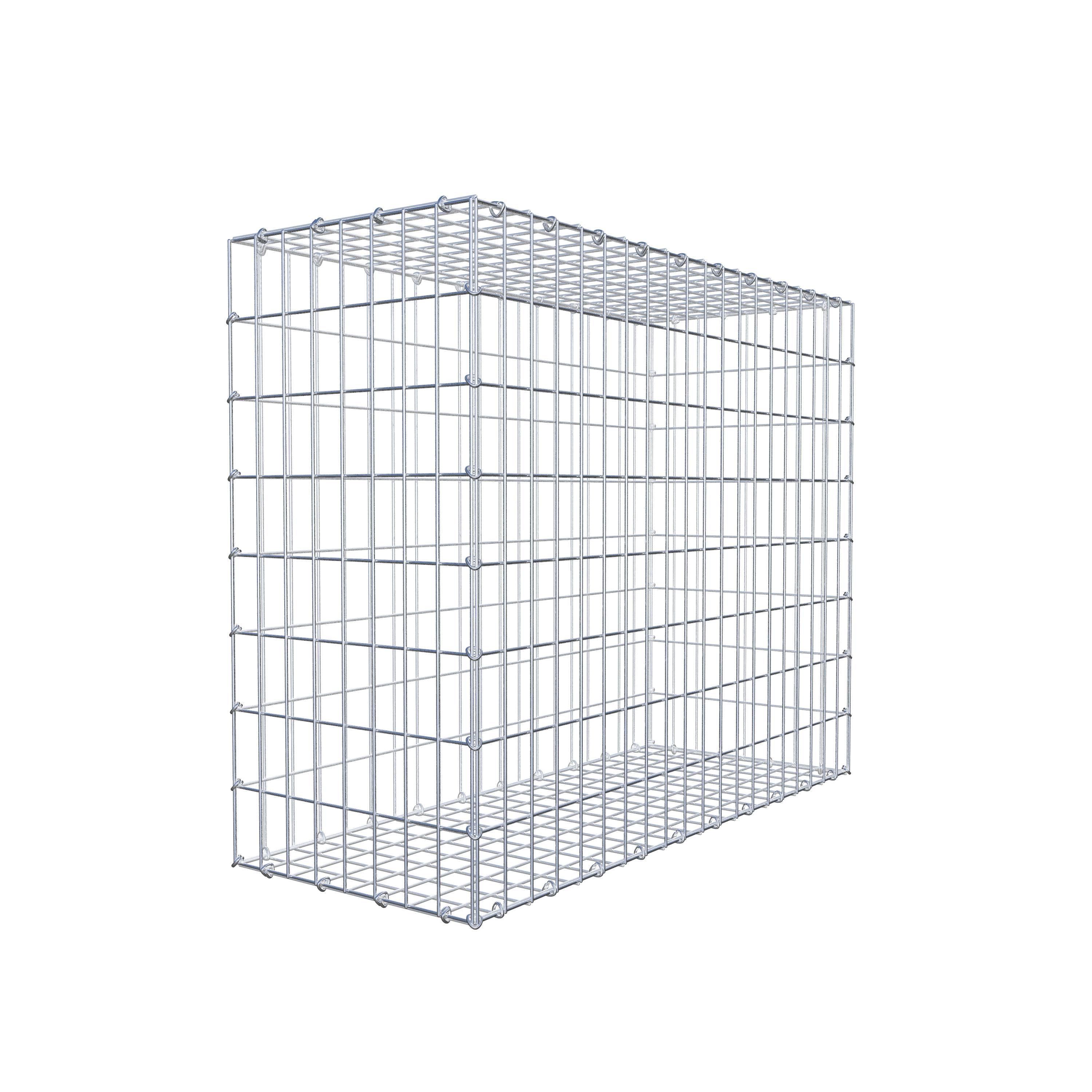 Gabion 100 cm x 80 cm x 40 cm (L x H x D), maskstorlek 5 cm x 10 cm, C-ring