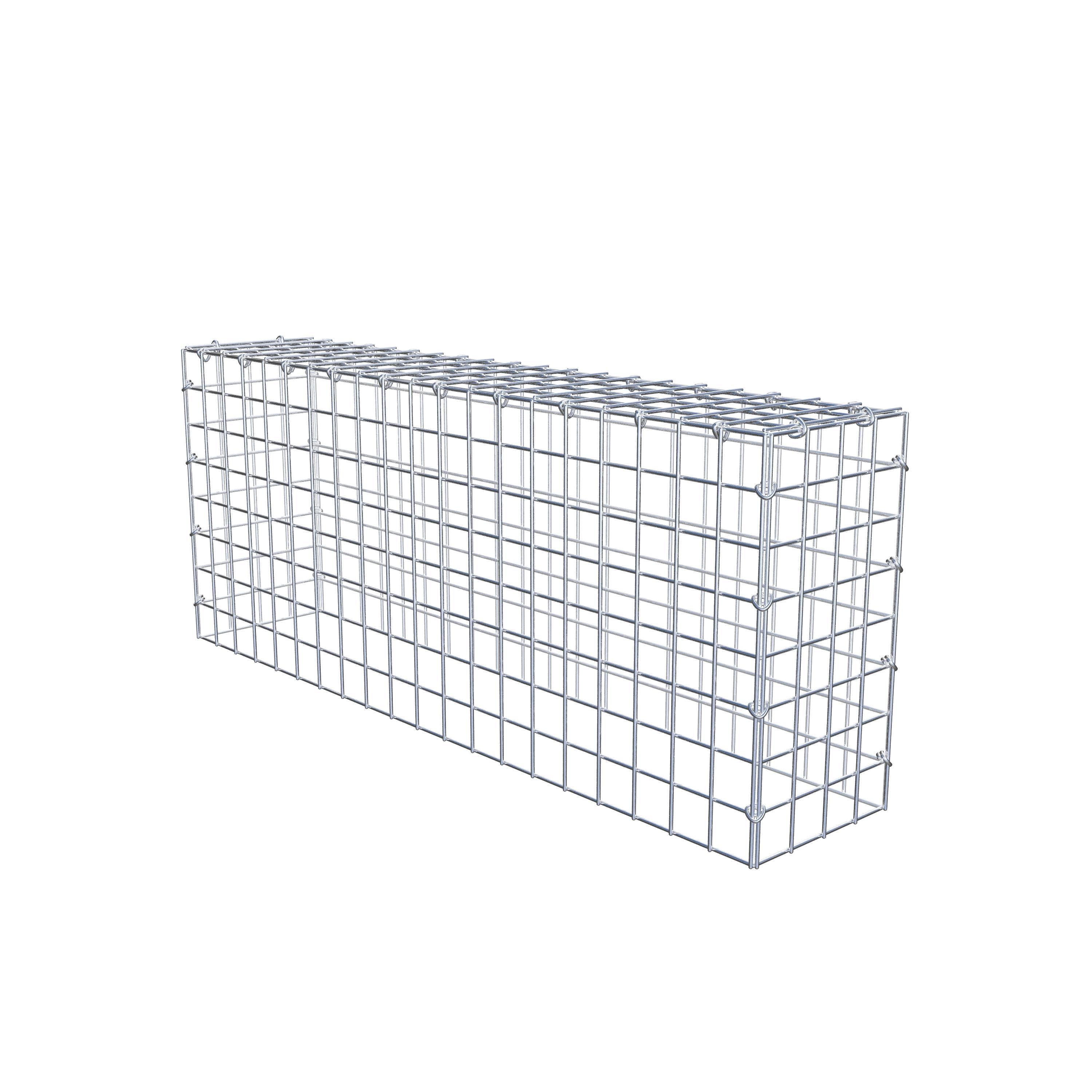 Mounted gabion type 3 100 cm x 40 cm x 20 cm (L x H x D), mesh size 5 cm x 5 cm, C-ring