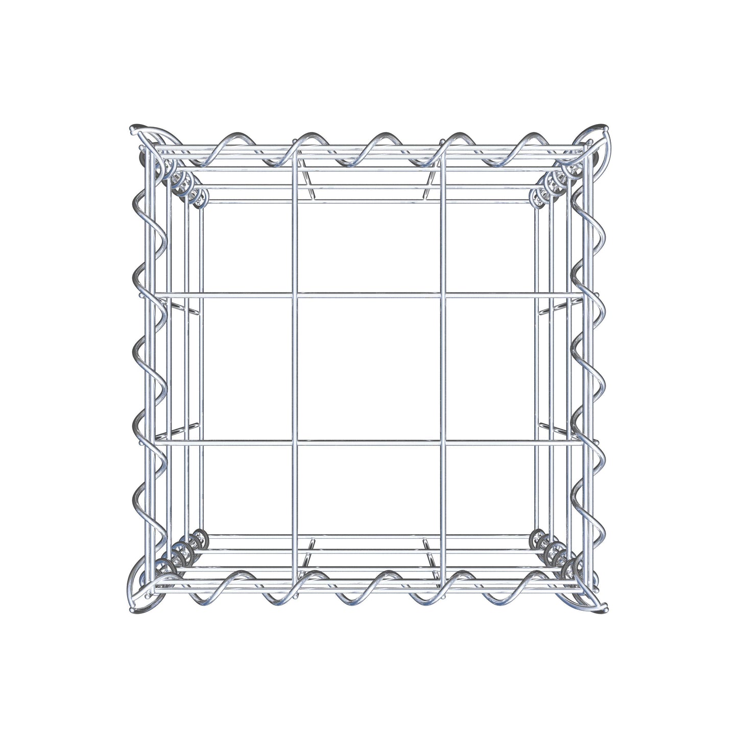 Grown-on gabion type 3 30 cm x 30 cm x 30 cm (L x H x D), mesh size 10 cm x 10 cm, spiral