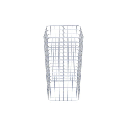 Coluna de gabião 37 x 37 cm MW 5 x 5 cm quadrado