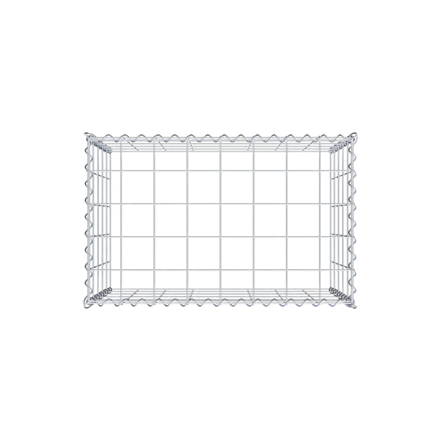 Gabião tipo 3 80 cm x 50 cm x 50 cm (C x A x P), malhagem 10 cm x 10 cm, espiral