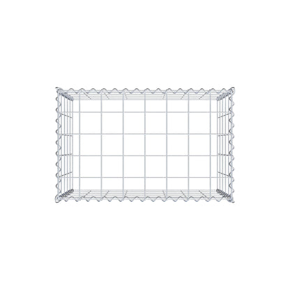 Gabião tipo 3 80 cm x 50 cm x 50 cm (C x A x P), malhagem 10 cm x 10 cm, espiral