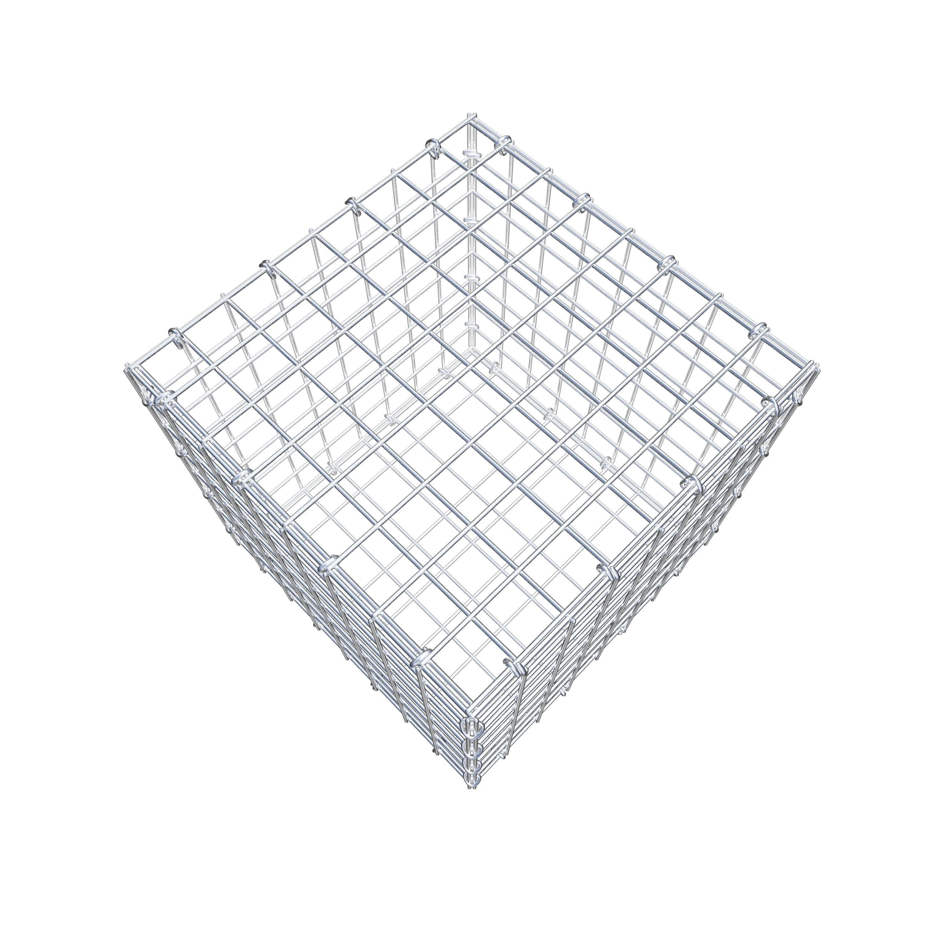 Gabion 40 cm x 40 cm x 40 cm (L x H x D), maskstorlek 5 cm x 5 cm, C-ring