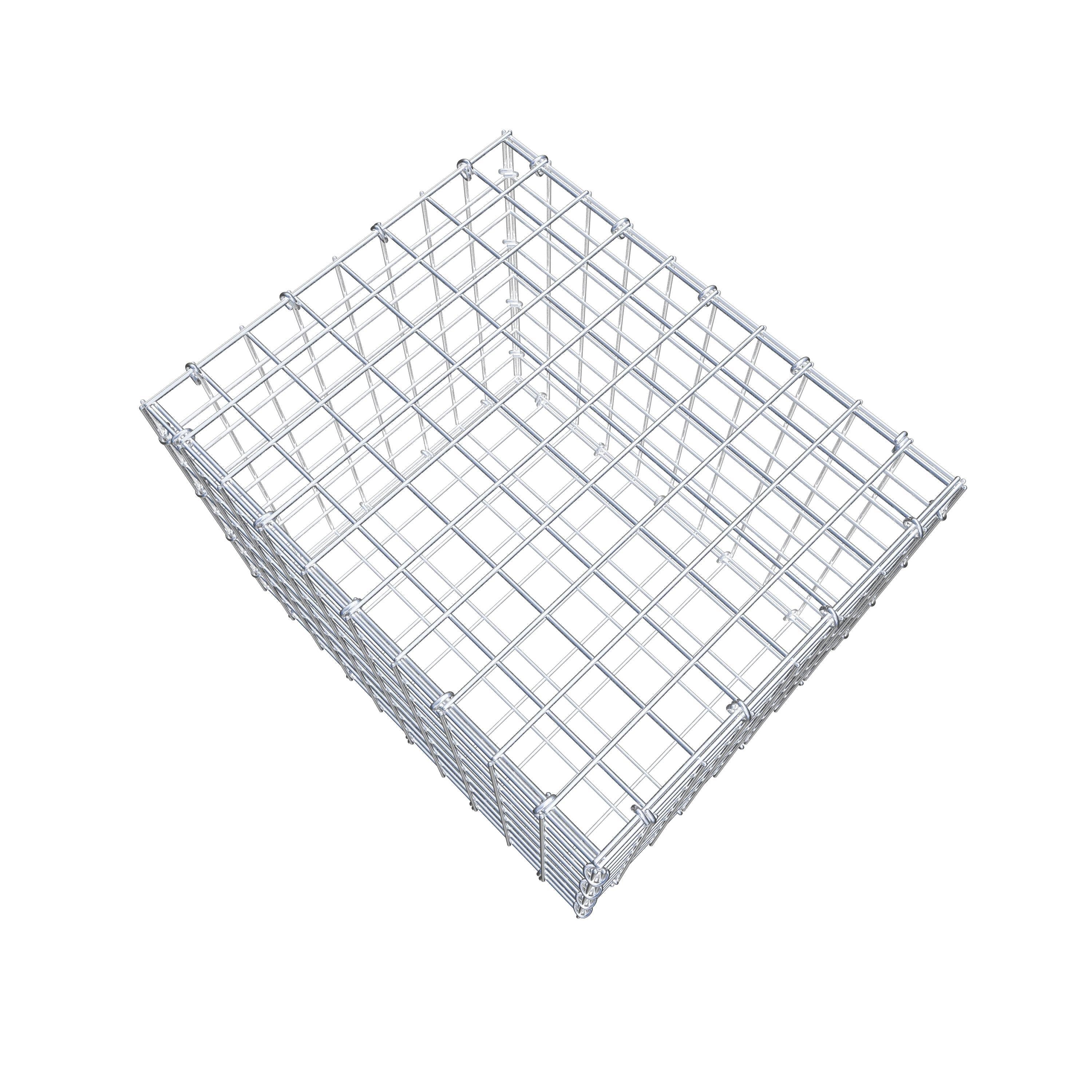 Gabion 50 cm x 40 cm x 40 cm (L x H x D), maskstorlek 5 cm x 5 cm, C-ring