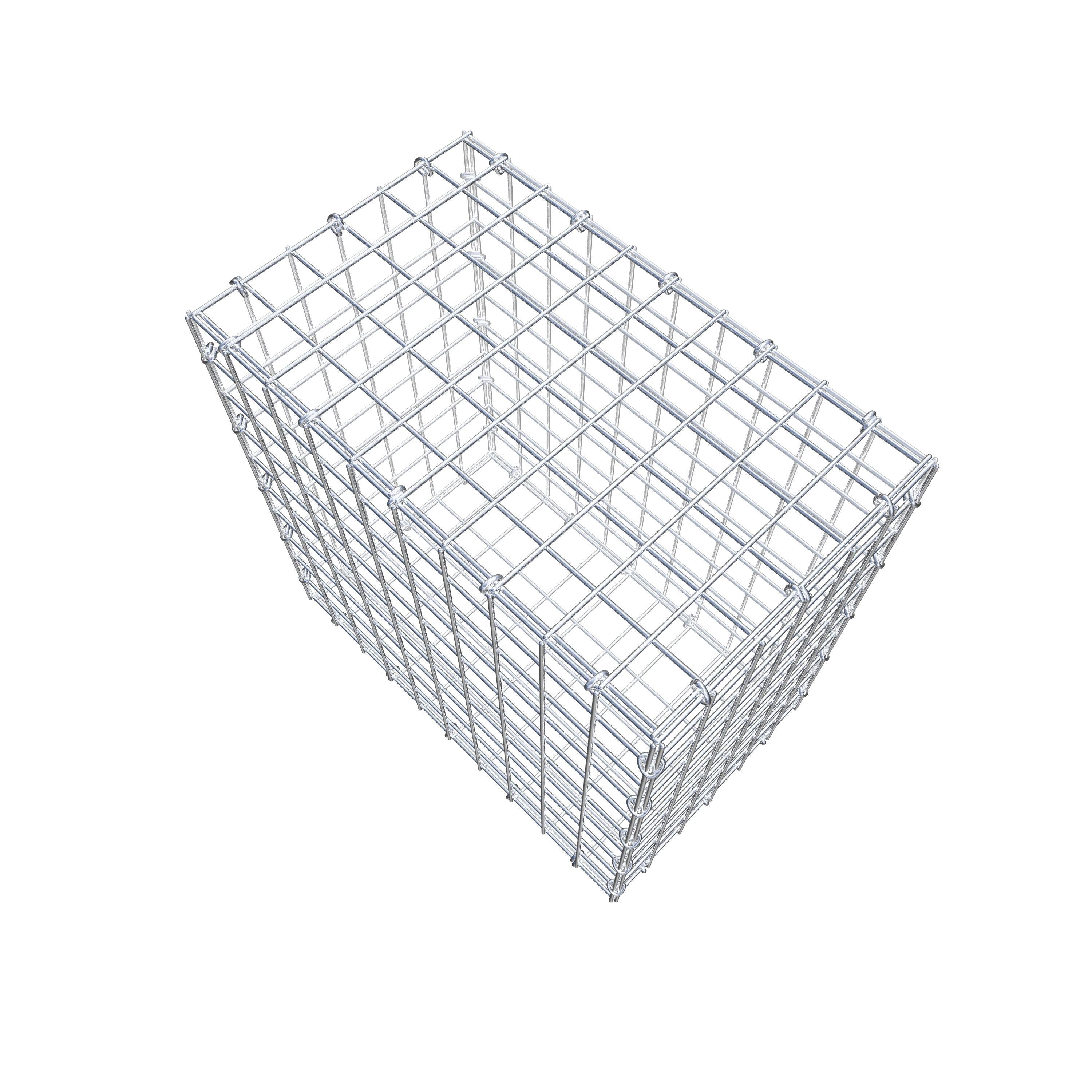 Gabion 50 cm x 50 cm x 30 cm (L x H x D), maskstorlek 5 cm x 5 cm, C-ring