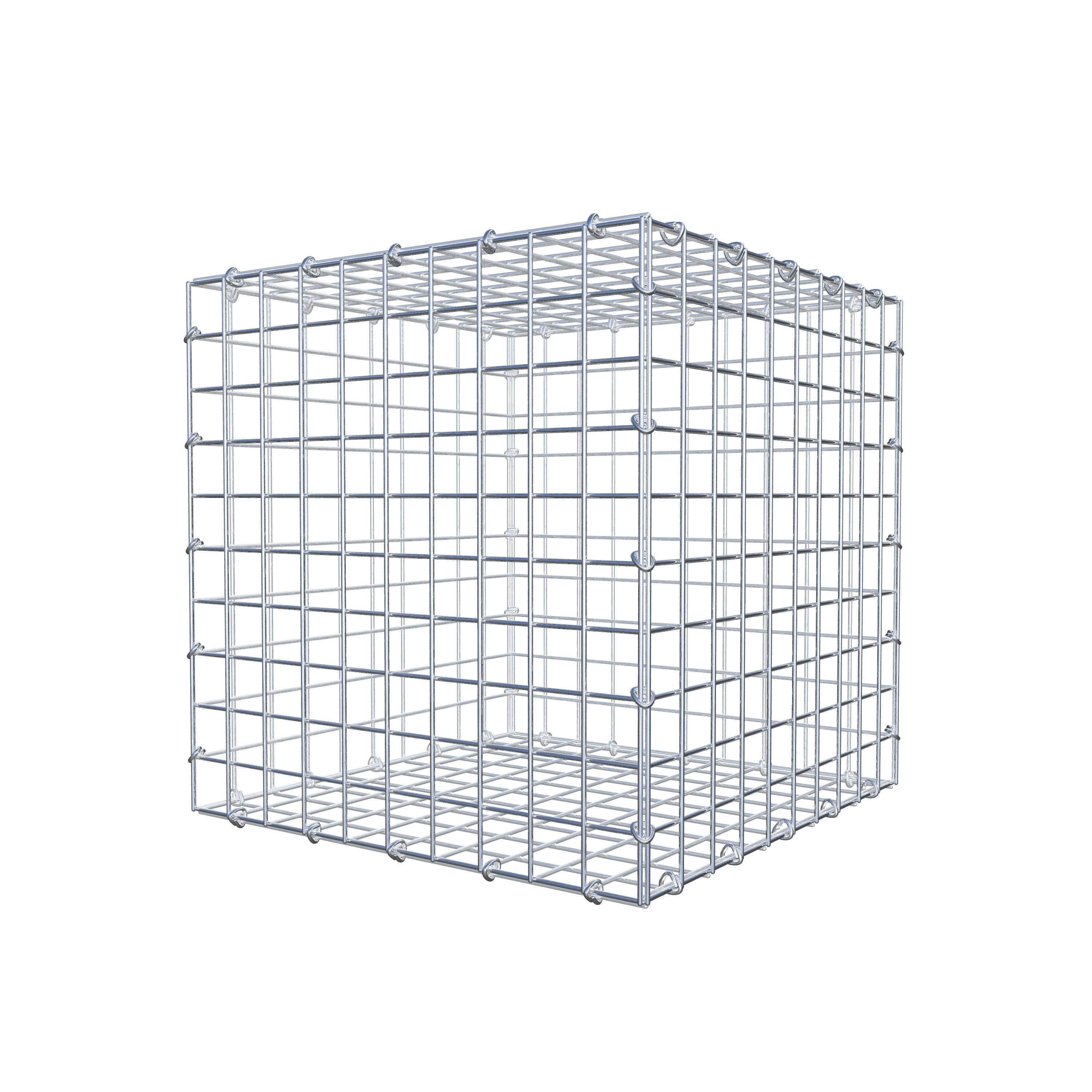 Gabion 50 cm x 50 cm x 50 cm (L x H x P), mailles 5 cm x 5 cm, anneau en C